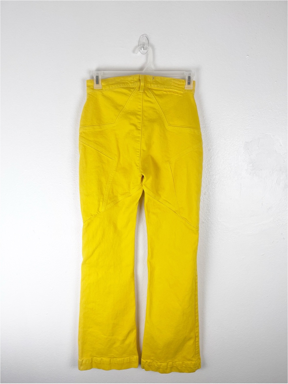REVICE Venus Flare Star Golden Yellow High Rise Jeans Size 30 Boho Retro Casual